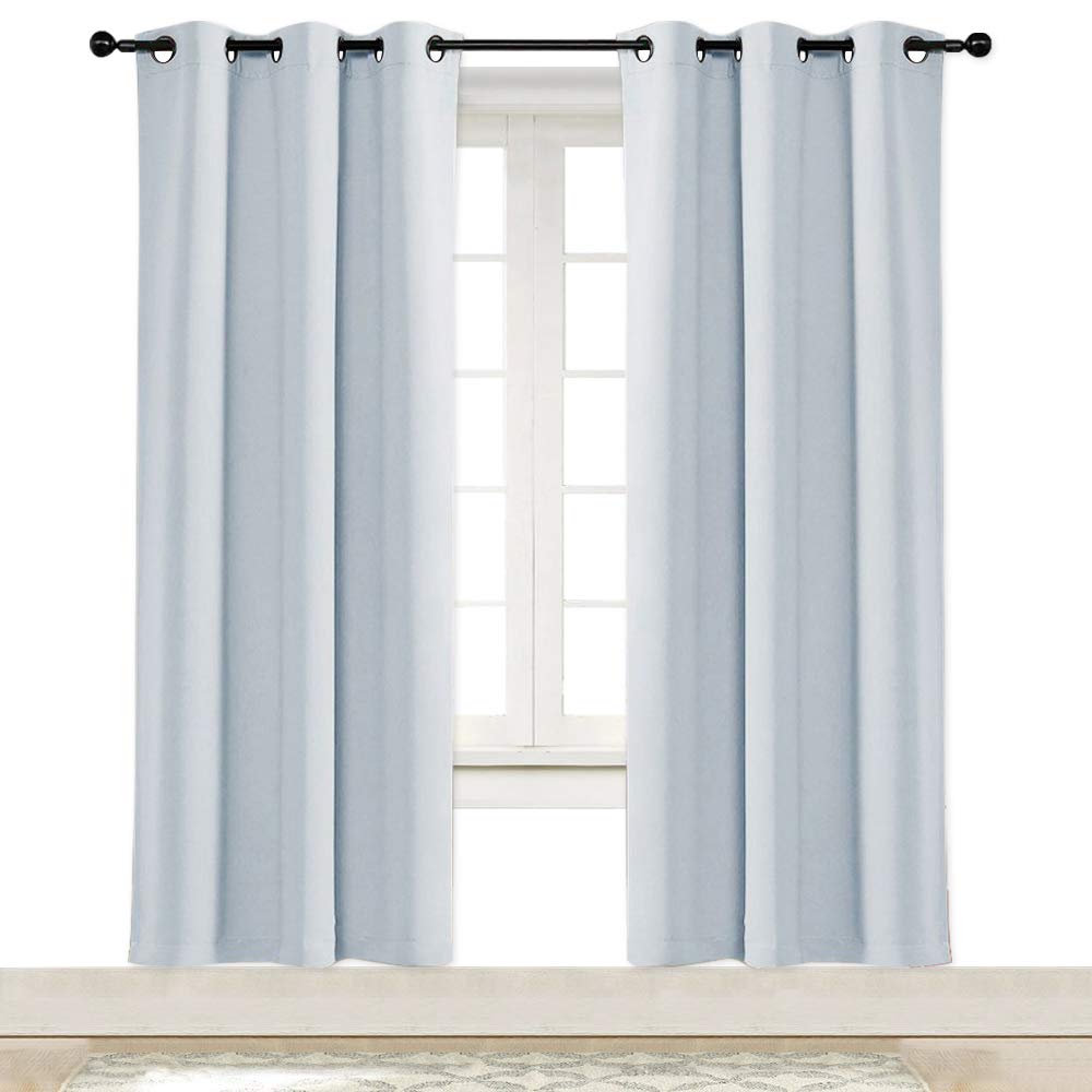 NICETOWN Room Darkening Window Treatment Curtain Energy Smart Thermal Insulated Block Out Sunlight Shade & Blind for Bedroom wit