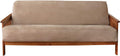 SureFit Home D  cor Soft Suede Futon Slipcover, Polyester, Machine Washable, One Piece, Taupe Color