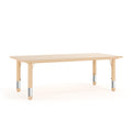 Flash Furniture Wren Adjustable Classroom Activity Table for School and Home, Plastic Activity Table for Kids, 23.625 W x 47.25 