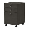 Bush Business Furniture Echo 3 Drawer Mobile File Cabinet in Charcoal Maple