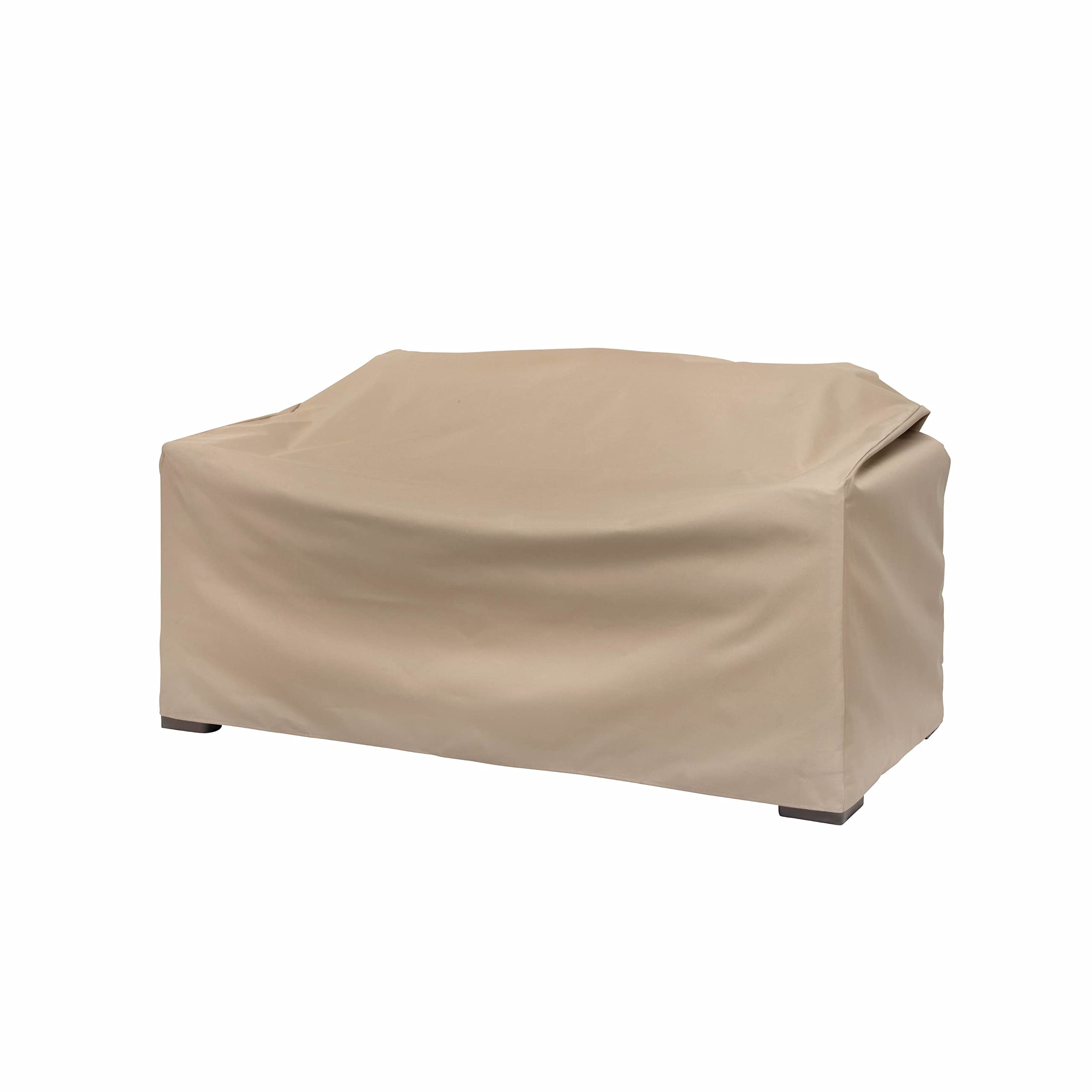 Modern Leisure Basics Patio Loveseat Cover, 55L x 33W x 38H, Khaki