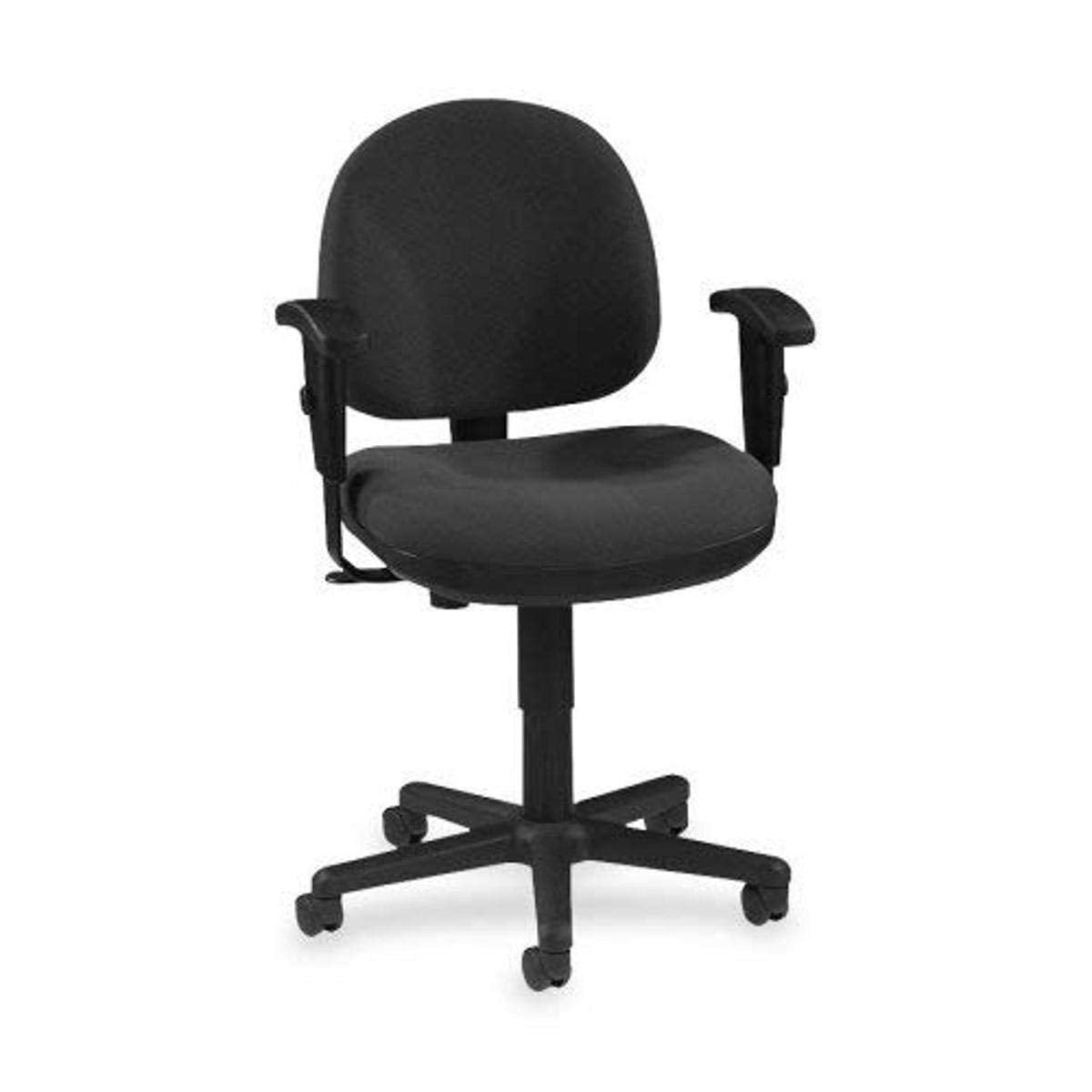 Lorell Adjustable Task Chair, 24 x 24 x 33 to 38, Black