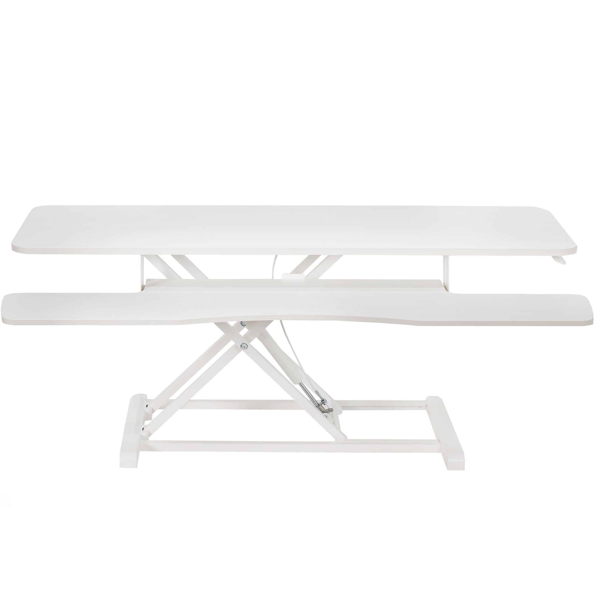 VIVO 48 inch Desk Converter, K Series, Height Adjustable Sit to Stand Riser, Dual Monitor and Laptop Workstation with Wide Keybo
