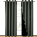 NICETOWN 100% Blackout Curtains 84 inches Long, Pair of Energy Smart & Noise Blocking Out Drapes for Baby Room Window, Thermal I