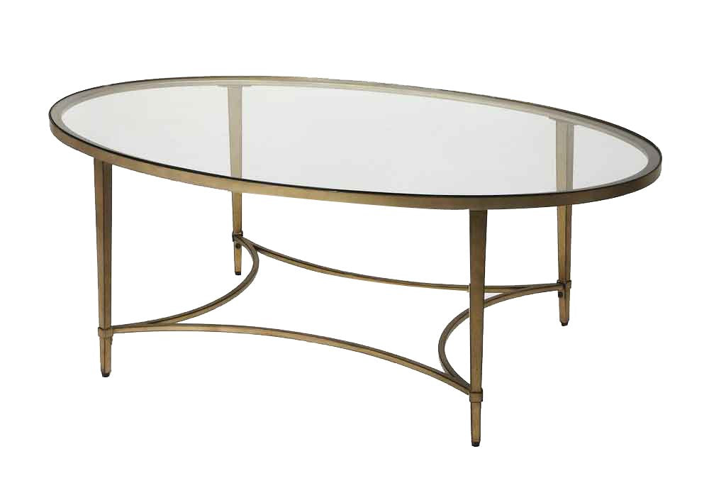 Butler Monica Gold Oval Coffee Table