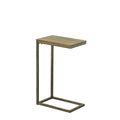 Carolina Chair & Table Ashley Square Small Computer Tray Table - Durable Metal and Wooden Side Tables - Industrial Style Space S