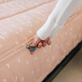 Beddys Rainbow Theme Durable Zipper Bedding for Kids, Bed in a Bag, Peach Sheets & Comforter, Includes Pillowcase & Pillow Sham