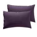 Nestl Microfiber King Pillowcase, 2 - Purple, Soft, Brushed, Envelope Closure, Set of 2, 20x40 Inches