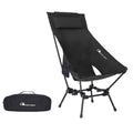 MOON LENCE Portable Camping Chairs for Adults, Adjustable Oversize Beach Chair Lawn Chair with High Back - Large Capacity, Heavy