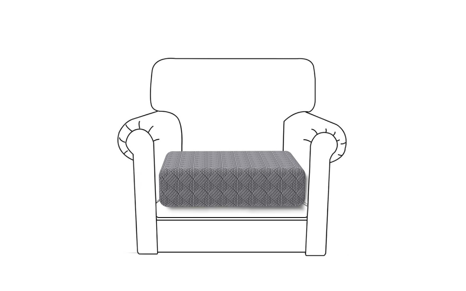 Deep Dream Stretch Chair Cushion Cover Sofa Cushion Furniture Protector Sofa Seat Sofa Slipcover Sofa Cover with Elastic Bottom(