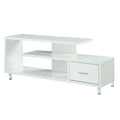 Convenience Concepts Concepts Seal II Stand 3-Tier Entertainment Center 65 Inches, Modern 1 Drawer TV Mount with Shelves for Liv