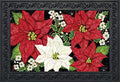 Briarwood Lane Festive Poinsettias Christmas Doormat Floral Holiday Indoor Outdoor 30 x 18