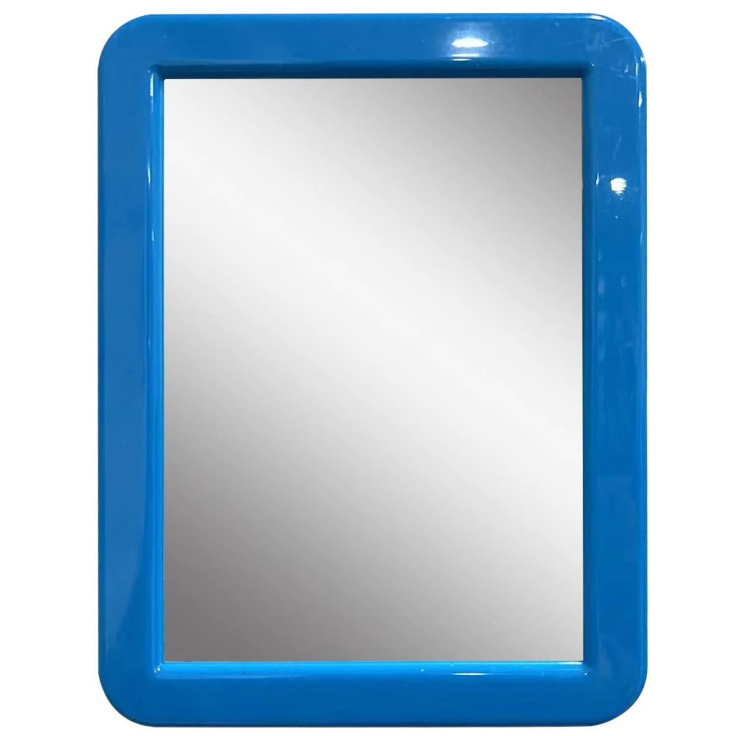 CEREM Locker Mirror Magnetic for Boys or Girls Locker, Blue 5 x 7 - Real Glass Magnetic Mirror for School Locker, Office, Home