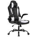 BestOffice PC Gaming Chair Ergonomic Office Chair Desk Chair with Lumbar Support Flip Up Arms Headrest PU Leather Executive High