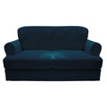 CUCRAF T Cushion Sofa Cover 3 Piece Loveseat Slipcovers, Soft Thick Velvet Couch Cover for Living Room, Washable High Stretch Fu