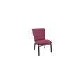 Flash Furniture Advantage Burgundy Pattern Discount Church Chair - 21 in. Wide