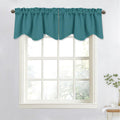 NICETOWN Cafe Curtains for Half Window - Privacy Protection Rod Pocket Valance Tier for Farmhouse/Bathroom/Living Room/Christmas
