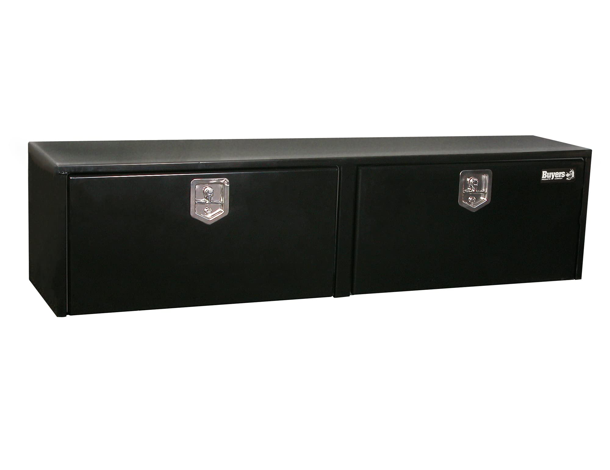 Buyers Products 1704320 Black Steel Underbody Truck Box, 24 x 24 x 72 Inch, Made In The USA, 14 Ga Black Steel Trailer/Truck Bed