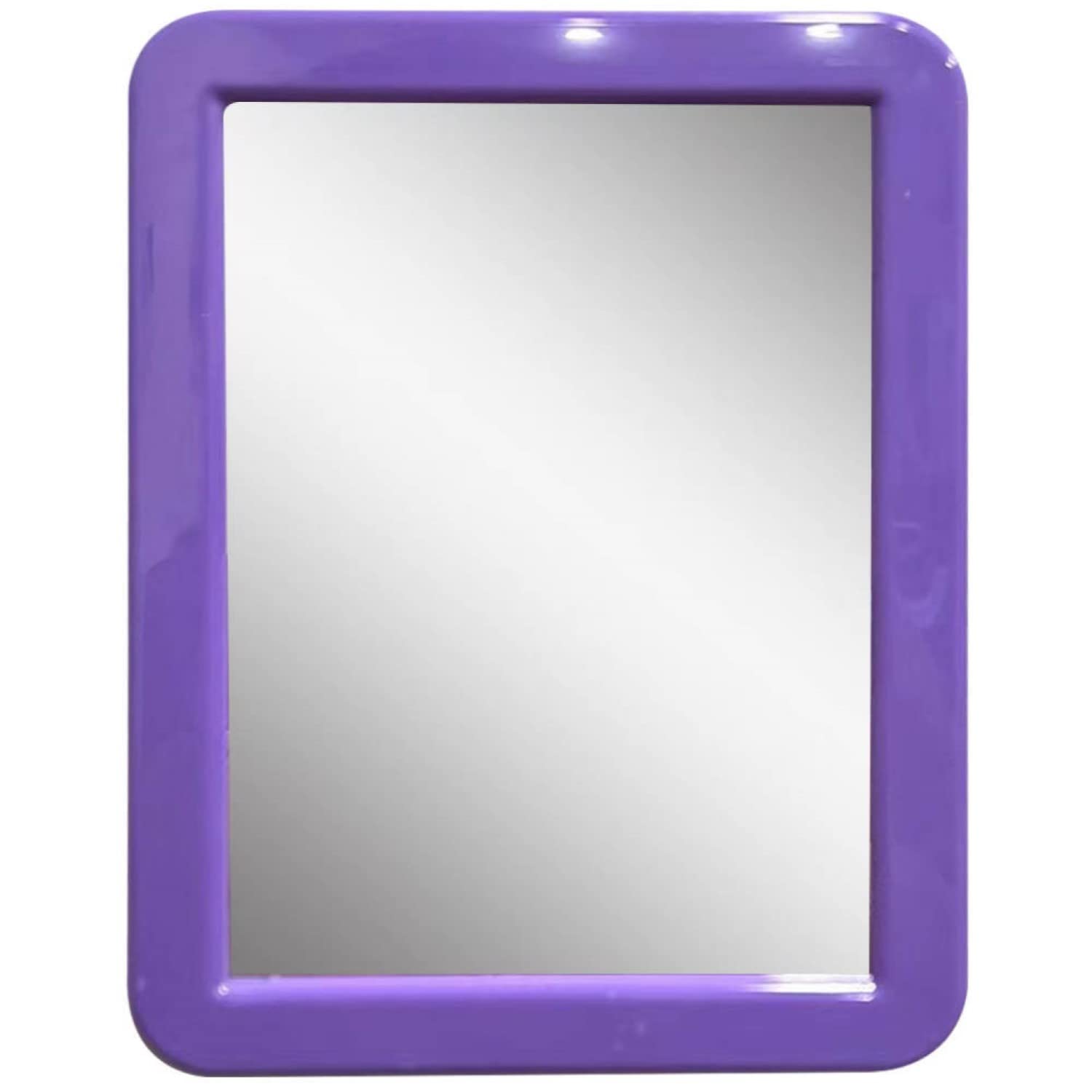 CEREM Locker Mirror Magnetic for Girls Locker, Purple 5 x 7 - Real Glass Magnetic Mirror for School Locker, Office, Home