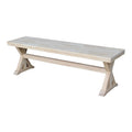 IC International Concepts International Concepts Canyon, Unfinished Bench, 60