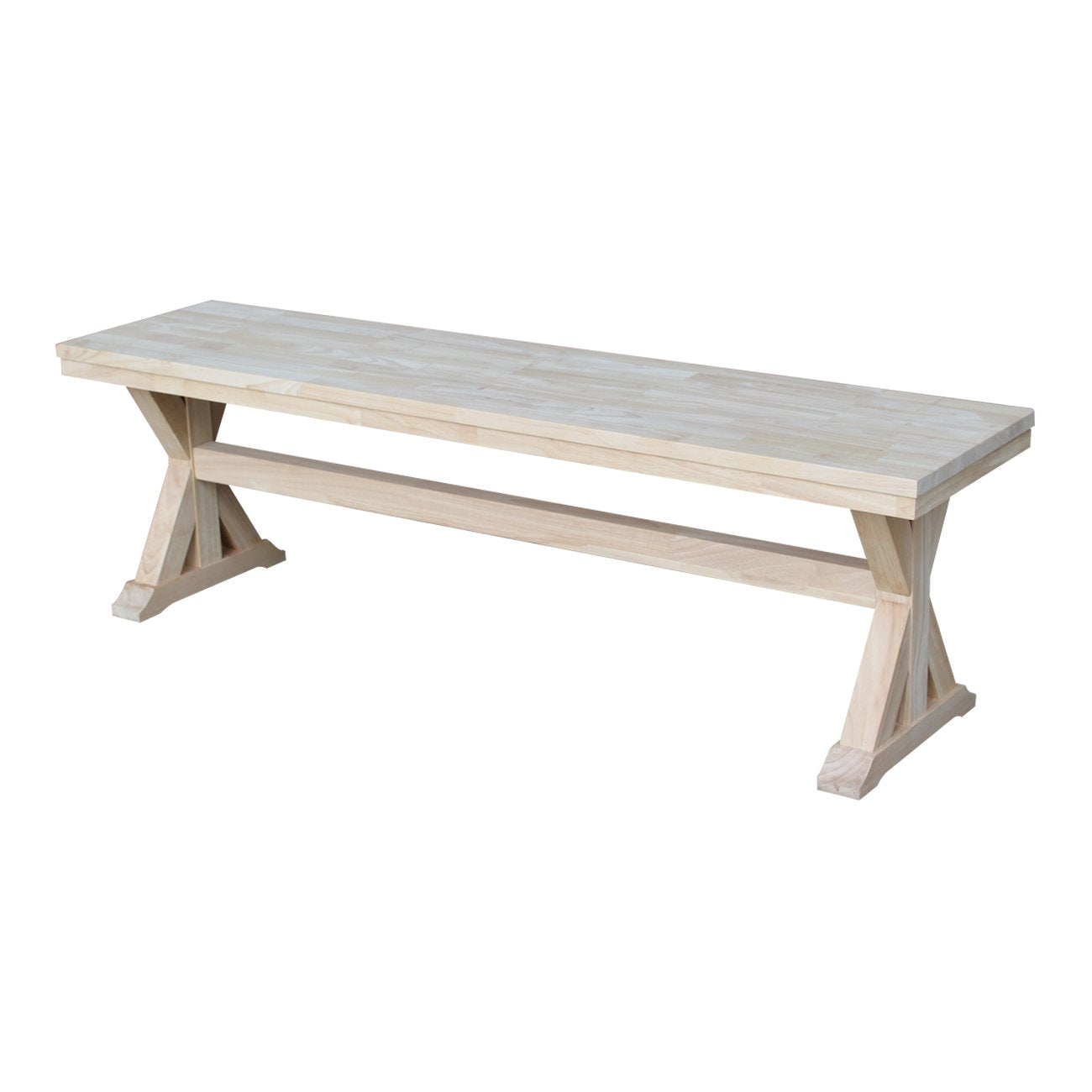IC International Concepts International Concepts Canyon, Unfinished Bench, 60