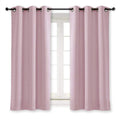 NICETOWN Room Darkening Curtain for Girls Room Nursery Essential Thermal Insulated Solid Grommet Top Window Treatment Drape (La
