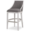 American Woodcrafters Keller 26 Stationary White Wood Counter Bar Stool