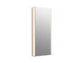Kohler K-81147-SLE-DA1 Maxstow Medicine Cabinet with LED Light, Mirror Door & Staggered Shelves, Rectangular Frame, 17 x 40