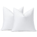OTOSTAR Pack of 2 Down and Feather Throw Pillow Inserts, 16 x 16 Soft Fluffy Square Pillow Inserts with 100% Cotton Cover Decora