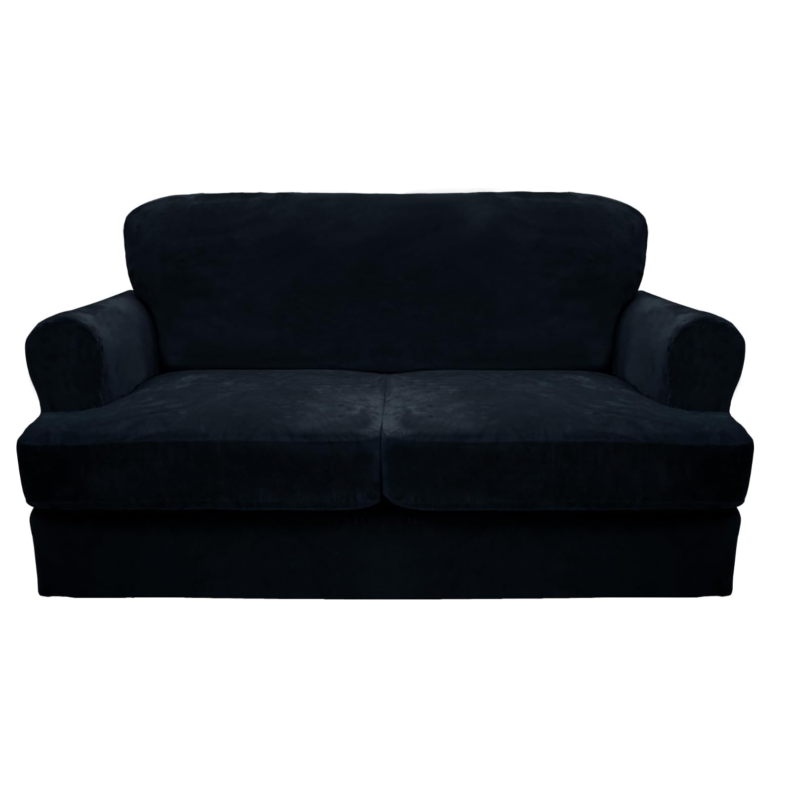 CUCRAF Cushion Sofa Cover 3 Piece Slipcovers, Soft Thick Velvet Couch Cover for Living Room, Washable High Stretch Furniture Pro