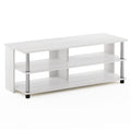 Furinno Turn-N-Tube 3-Tier Compact Open Storage Shoe Rack for Closet Entryway, Stainless Steel Tubes