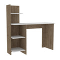 FM Furniture Tecoa Writing Desk with Three Shelves Engineered Wood Brown
