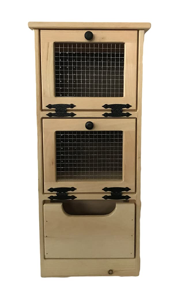 Dicks Wood Creations cabinets Flat Top Veggie Bin (Unstained)