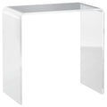 HOMCOM 21 Long Rectangle All Acrylic 15mm Thick Waterfall Coffee Table, Clear