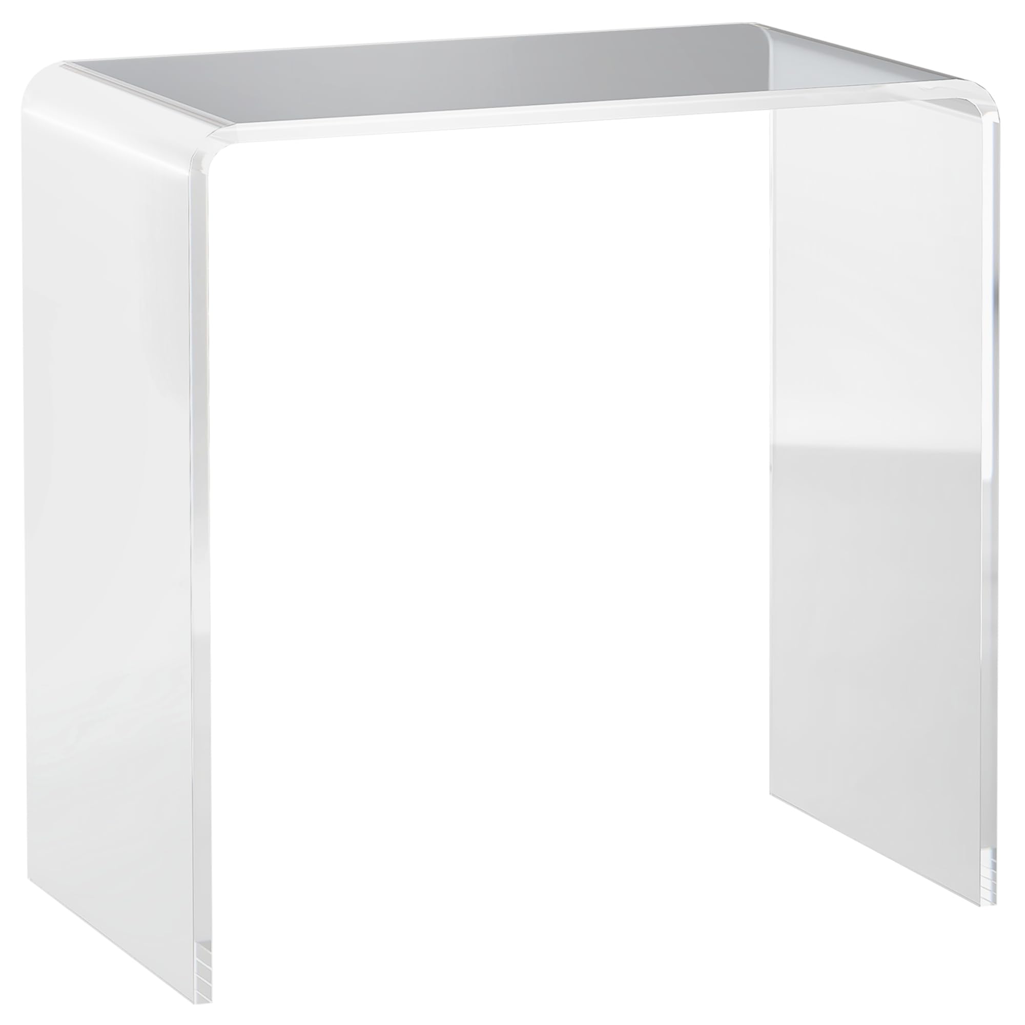 HOMCOM 21 Long Rectangle All Acrylic 15mm Thick Waterfall Coffee Table, Clear