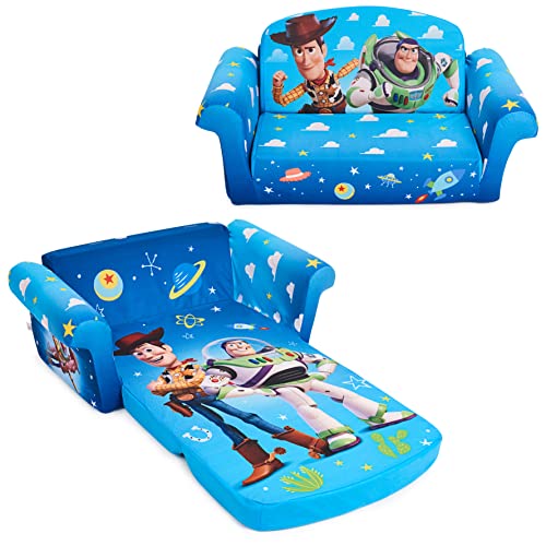 Marshmallow Furniture, childrens 2-in-1 Flip Open Foam compressed Sofa, Disneys Toy Story