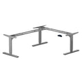 Standing Desk Corner Frame. Adjustable Height and Width Legs with Triple Electric Motors for Home Office L Shaped Desk FLT-05 Bl