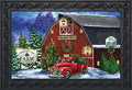 Briarwood Lane Christmas Tree Farm Doormat Red Pickup Indoor Outdoor 30 x 18
