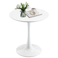 Rongbuk 27.5 Small Round Dining Table, Modern Tulip Style Table for 1-2 People, Space-Saving Table for Dining Room, Kitchen, or 