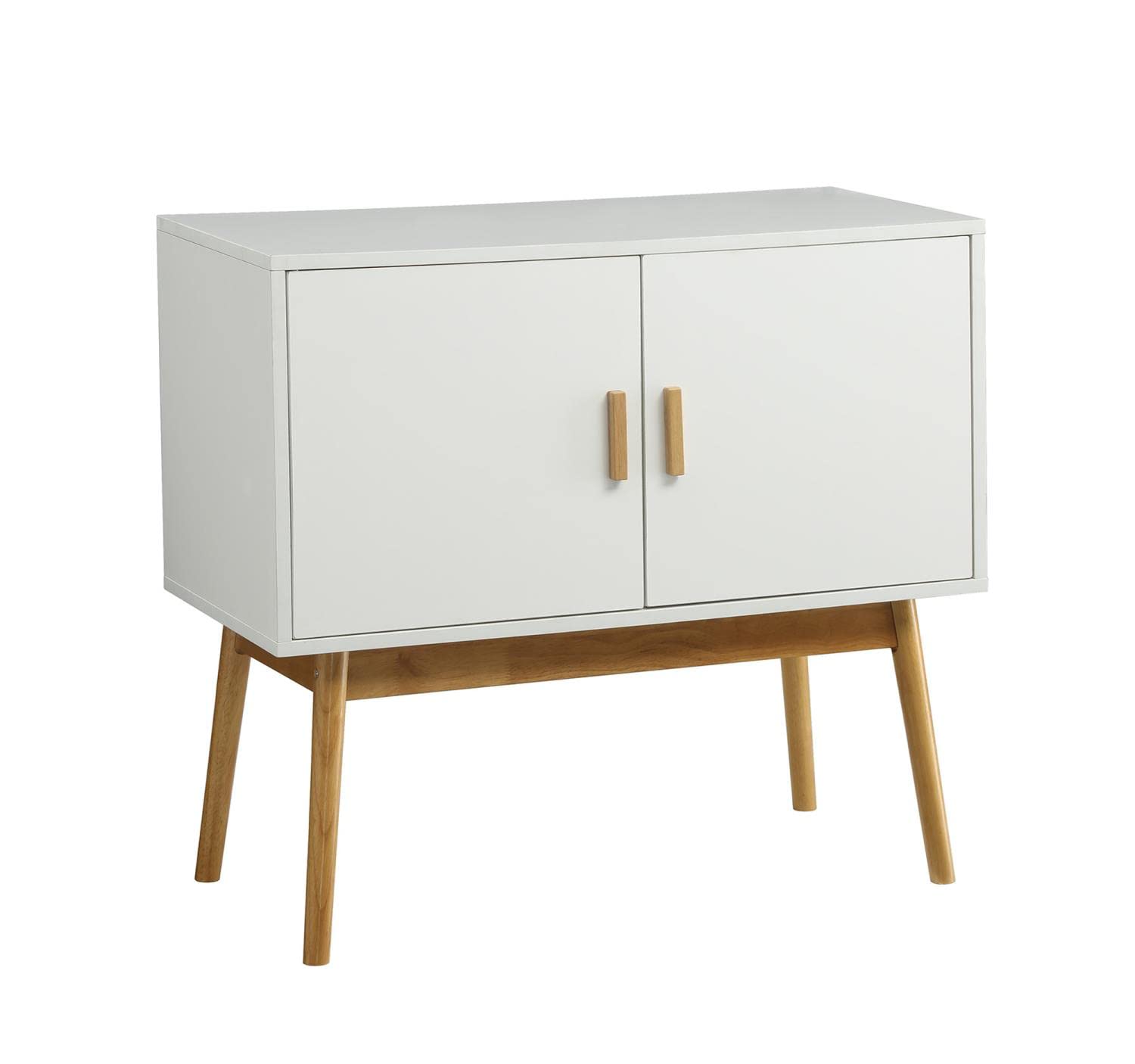 Convenience Concepts Oslo Storage Console, White / Woodgrain