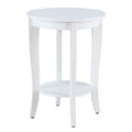 Convenience Concepts American Heritage Round End Table, White