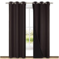 NICETOWN High End Thermal Curtains, Full Blackout Curtains 84 inches Long for Dining Room, Soundproof Window Treatment Drapes fo