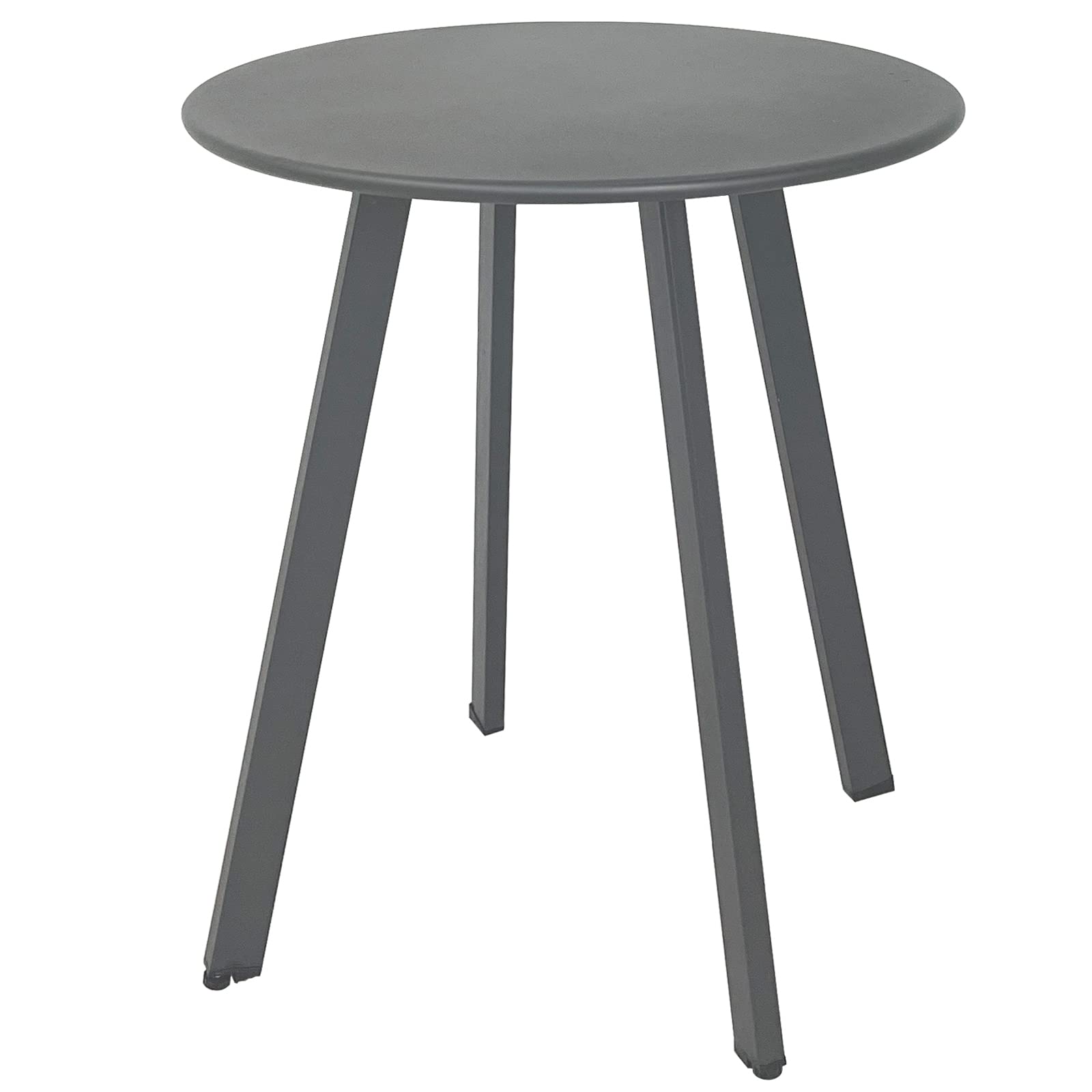 Meluvici Outdoor Side Table, Weather Resistant Patio Small Side Table Outdoor Indoor Round Metal Steel Small Side Table, Waterpr