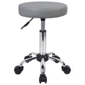 FURWOO Adjustable Salon Chair Small Rolling Stool with Wheels for Spa Salon Massage Home Office Grey