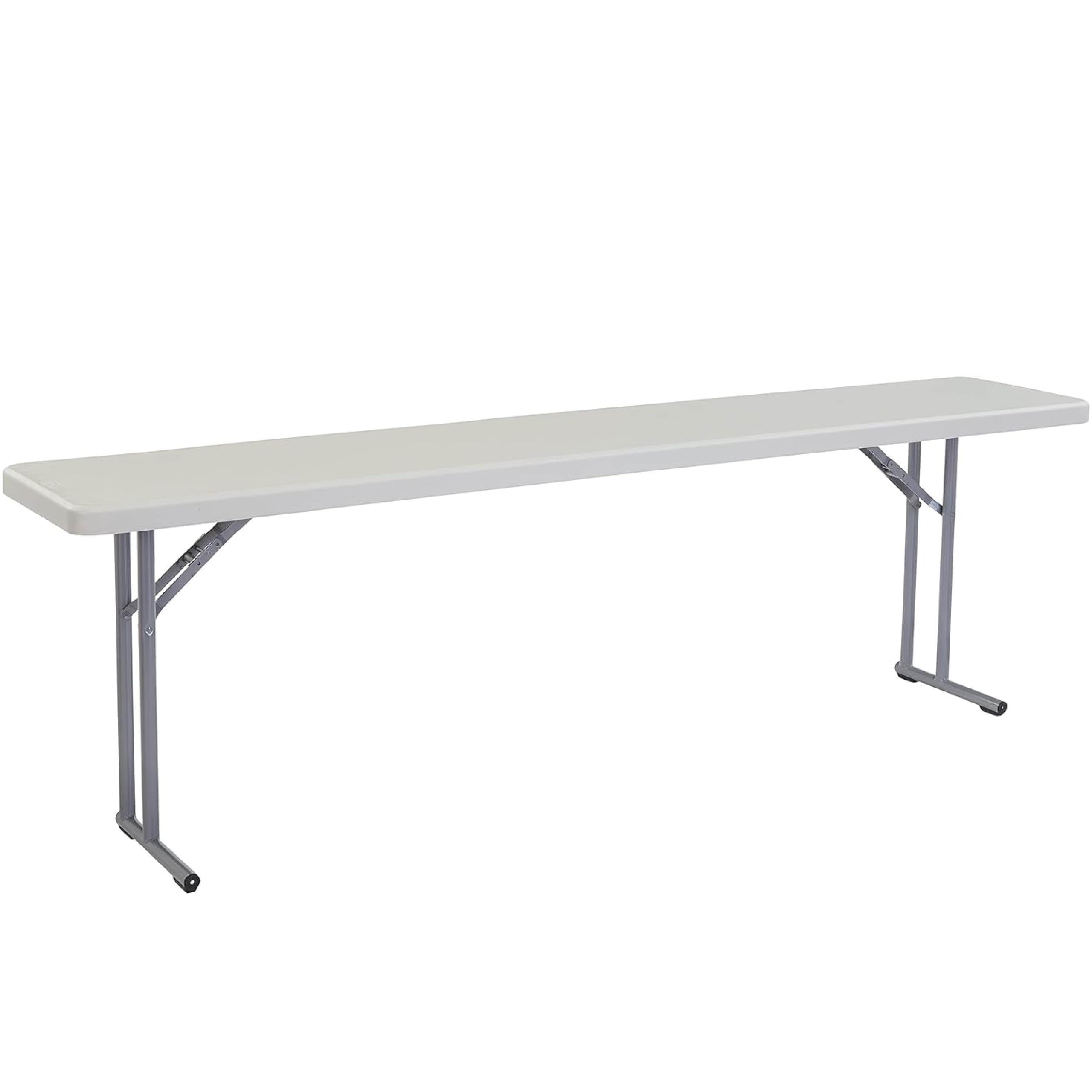 Seminar Folding Table by National Public Seating - 18x96 Portable, Heavy-Duty Foldable Table Indoor/Outdoor Table for Office, Co
