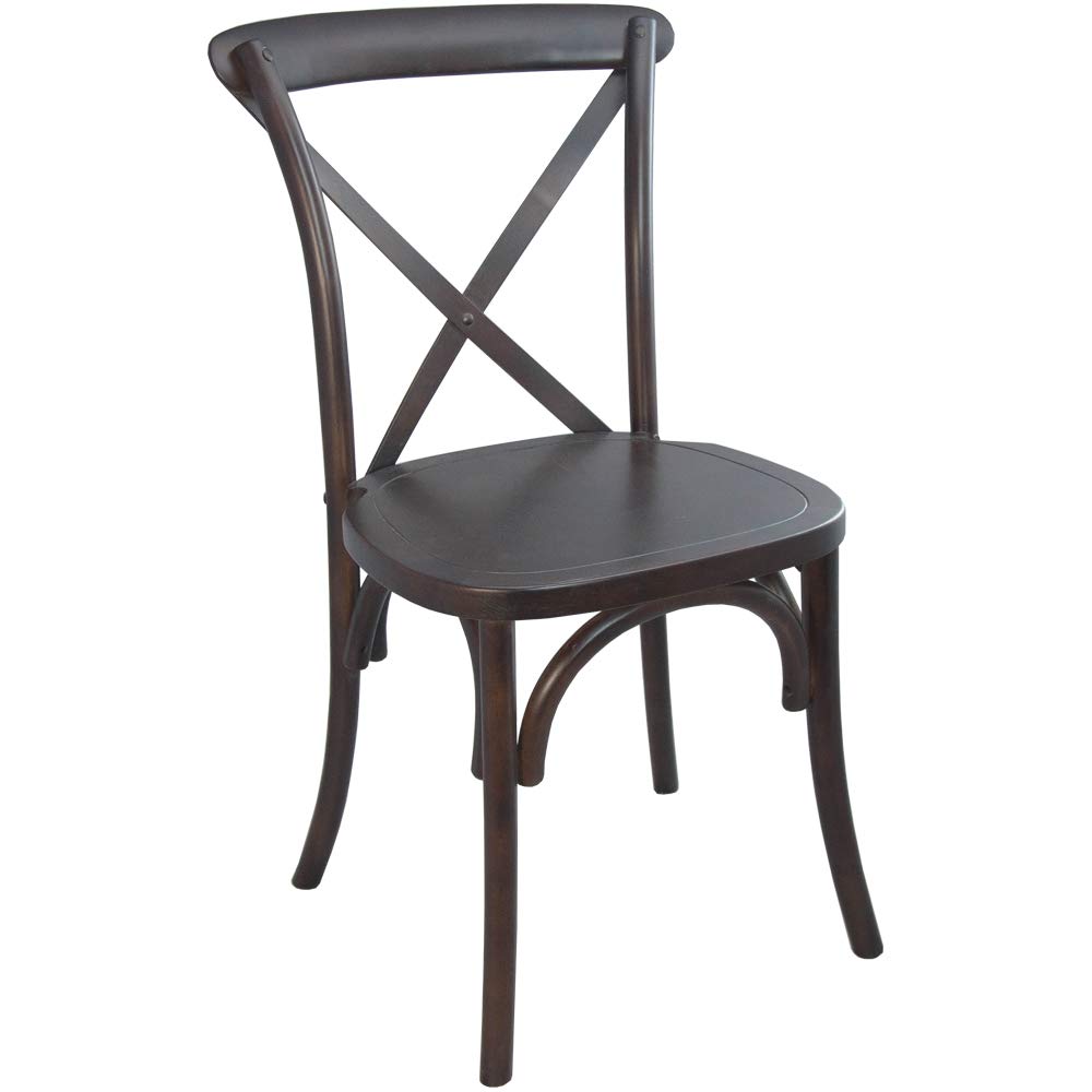 EMMA + OLIVER Walnut X-Back Chair