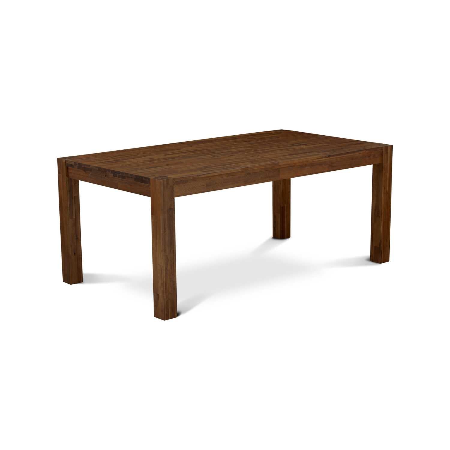 East West Furniture LMDA5-0N-T24 5 Piece Kitchen Table Set Includes a Rectangle Rustic Wood Dining Table and 4 Upholstered Chair