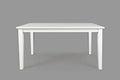 Jofran Simplicity Rectangle Dining Table Paperwhite, 36 W X 60 D X 30 H, Linen Finish, (Set of 1)