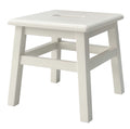eHemco Solid Hardwood Step Stool for Adults and Kids, 12.25 Inches, Antique White(not Pure White)