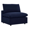 Modway EEI-4905-NAV Commix Sunbrella Outdoor Patio Armless Chair, Navy